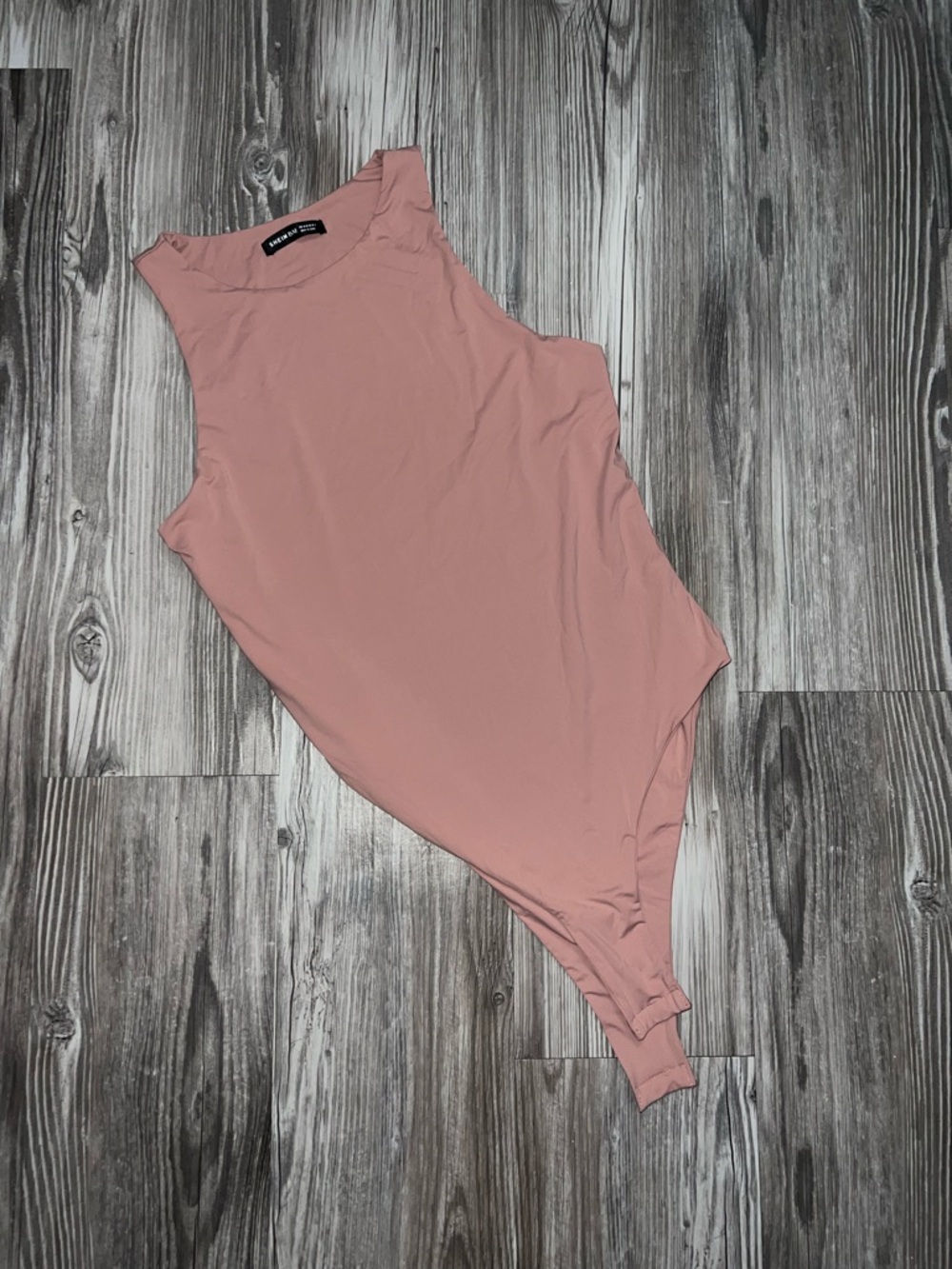 SHEIN Pink High-Neck Sleeveless Bodysuit Size M